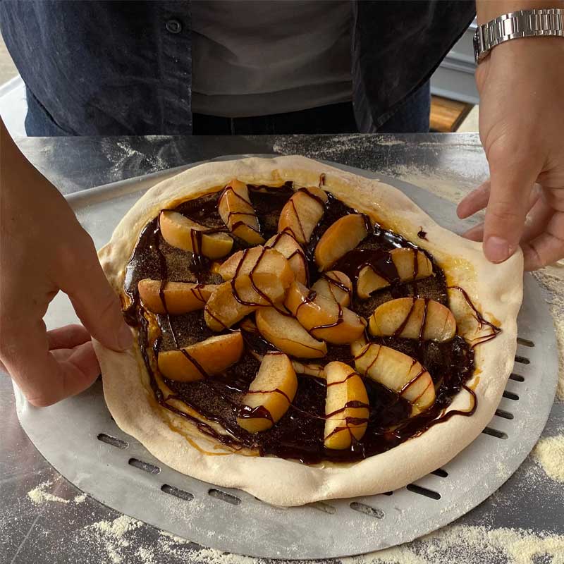 Toffee Apple pizza